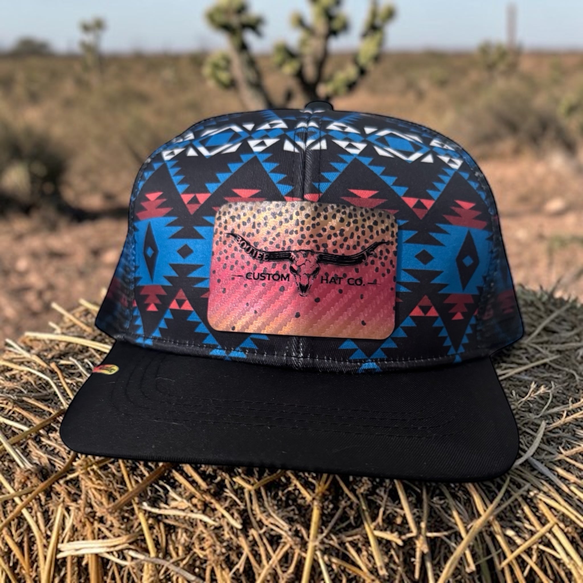 Boujee J’s Blue Aztec ball cap