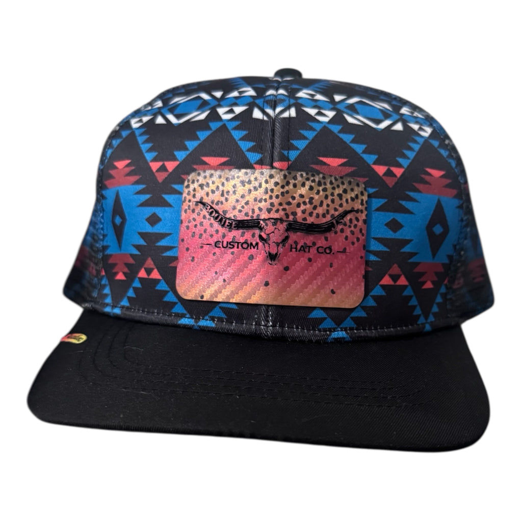 Boujee J’s Blue Aztec ball cap